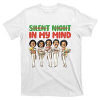 Silent Night In My Mind Black African American Christmas T-Shirt