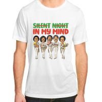 Silent Night In My Mind Black African American Christmas Adult ChromaSoft Performance T-Shirt