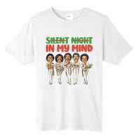 Silent Night In My Mind Black African American Christmas Tall Fusion ChromaSoft Performance T-Shirt