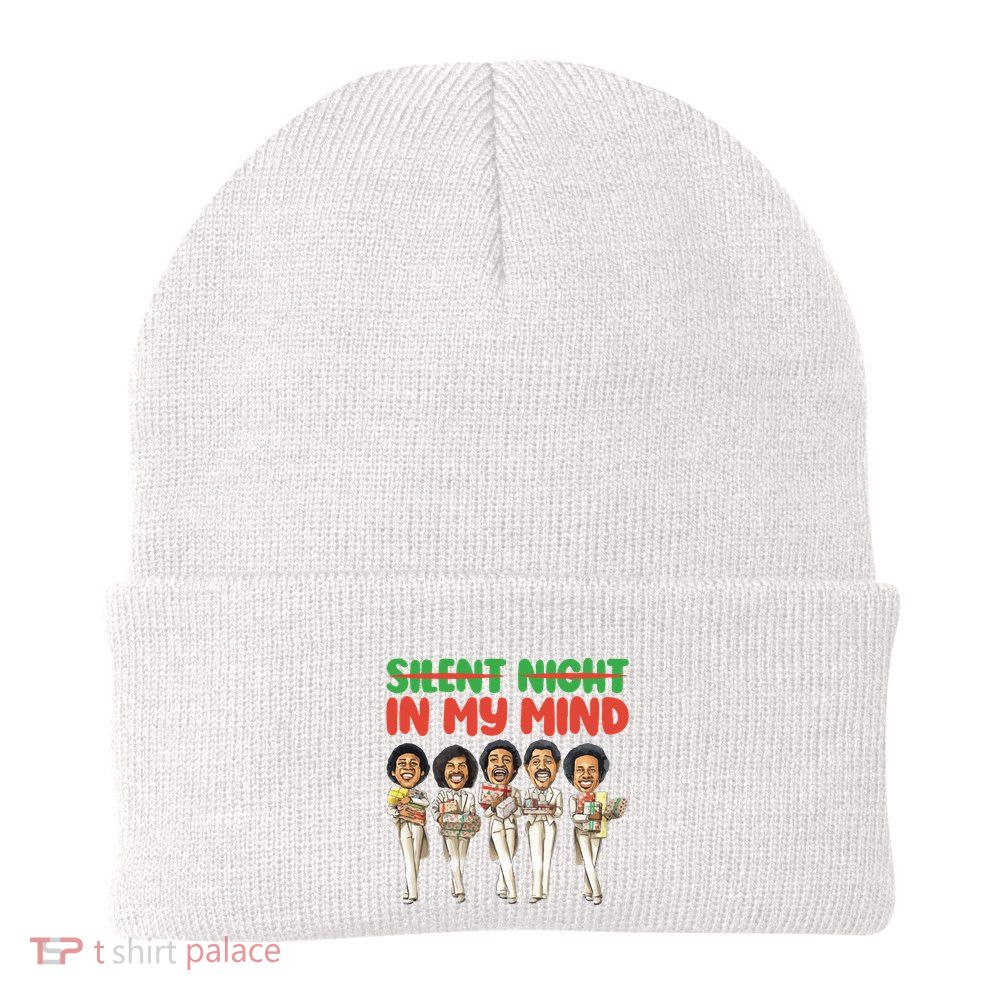 Silent Night In My Mind Black African American Christmas Beanie