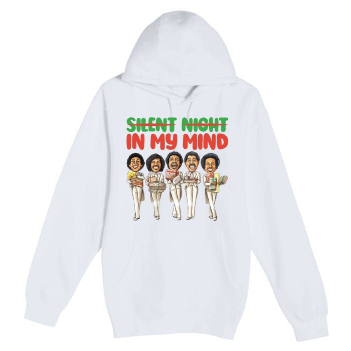 Silent Night In My Mind Black African American Christmas Premium Pullover Hoodie