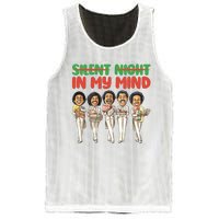 Silent Night In My Mind Black African American Christmas Mesh Reversible Basketball Jersey Tank