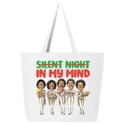 Silent Night In My Mind Black African American Christmas 25L Jumbo Tote