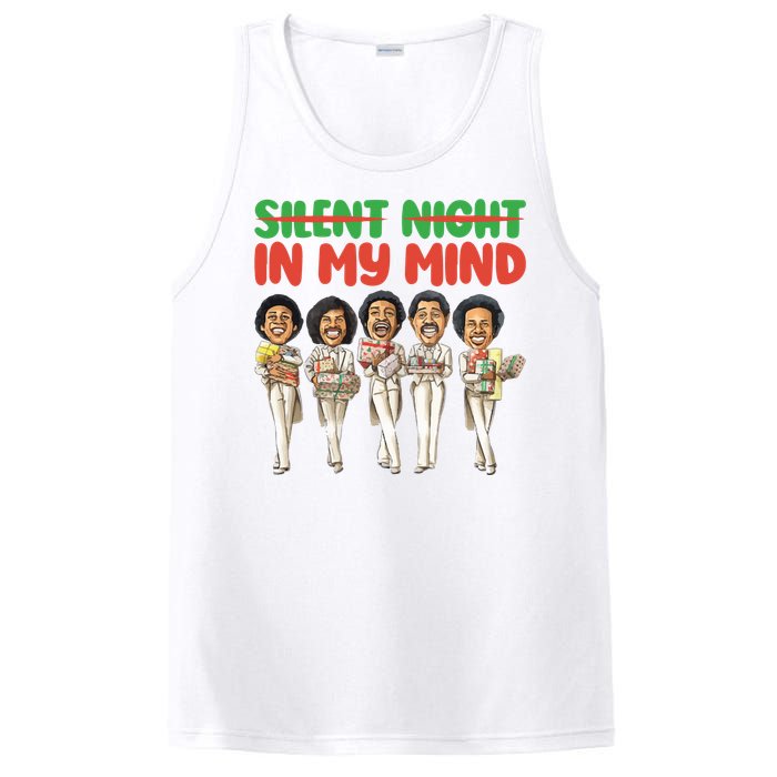 Silent Night In My Mind Black African American Christmas PosiCharge Competitor Tank