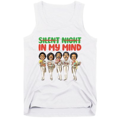 Silent Night In My Mind Black African American Christmas Tank Top
