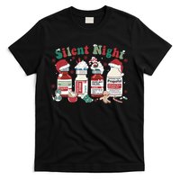 Retro Silent Night ICU Nurse Christmas Intensive Care Unit 1 T-Shirt