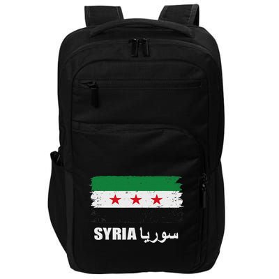 Syria Name In Arabic Syria Flag New Syrian Flag Syria Impact Tech Backpack