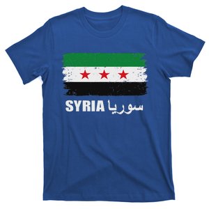 Syria Name In Arabic Syria Flag New Syrian Flag Syria T-Shirt