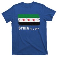 Syria Name In Arabic Syria Flag New Syrian Flag Syria T-Shirt