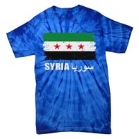 Syria Name In Arabic Syria Flag New Syrian Flag Syria Tie-Dye T-Shirt