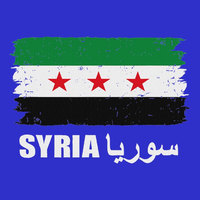 Syria Name In Arabic Syria Flag New Syrian Flag Syria Zip Tote Bag