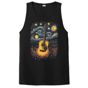 Starry Night Inspired Acoustic Guitar PosiCharge Competitor Tank