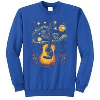 Starry Night Inspired Acoustic Guitar Sweatshirt