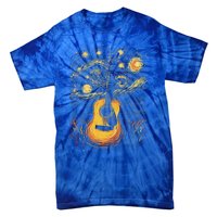 Starry Night Inspired Acoustic Guitar Tie-Dye T-Shirt