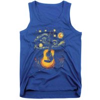 Starry Night Inspired Acoustic Guitar Tank Top