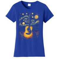 Starry Night Inspired Acoustic Guitar Women's T-Shirt