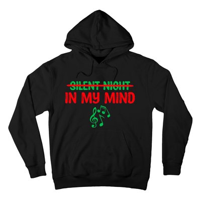 Silent Night In My Mind - Music Christmas Graphic  Hoodie