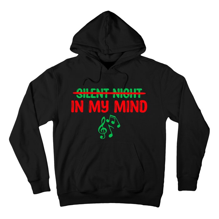 Silent Night In My Mind - Music Christmas Graphic  Hoodie