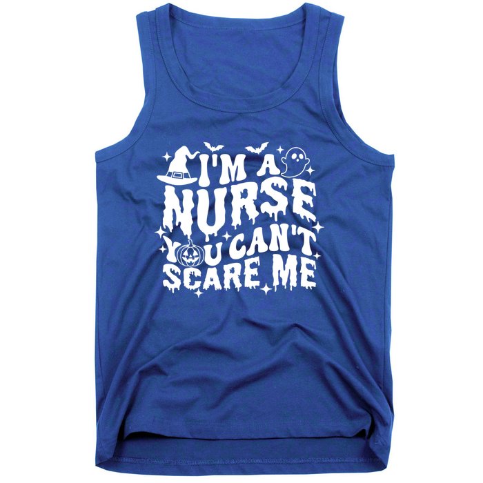 Spooky Nurse Im A Nurse You Cant Scare Me Nurse Halloween Gift Tank Top