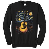 Starry Night Inspired Acoustic Guitar Sweatshirt