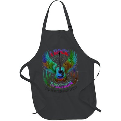 Spectrum Neurodiversity I ROCK THE SPECTRUM Autism Mom Full-Length Apron With Pockets