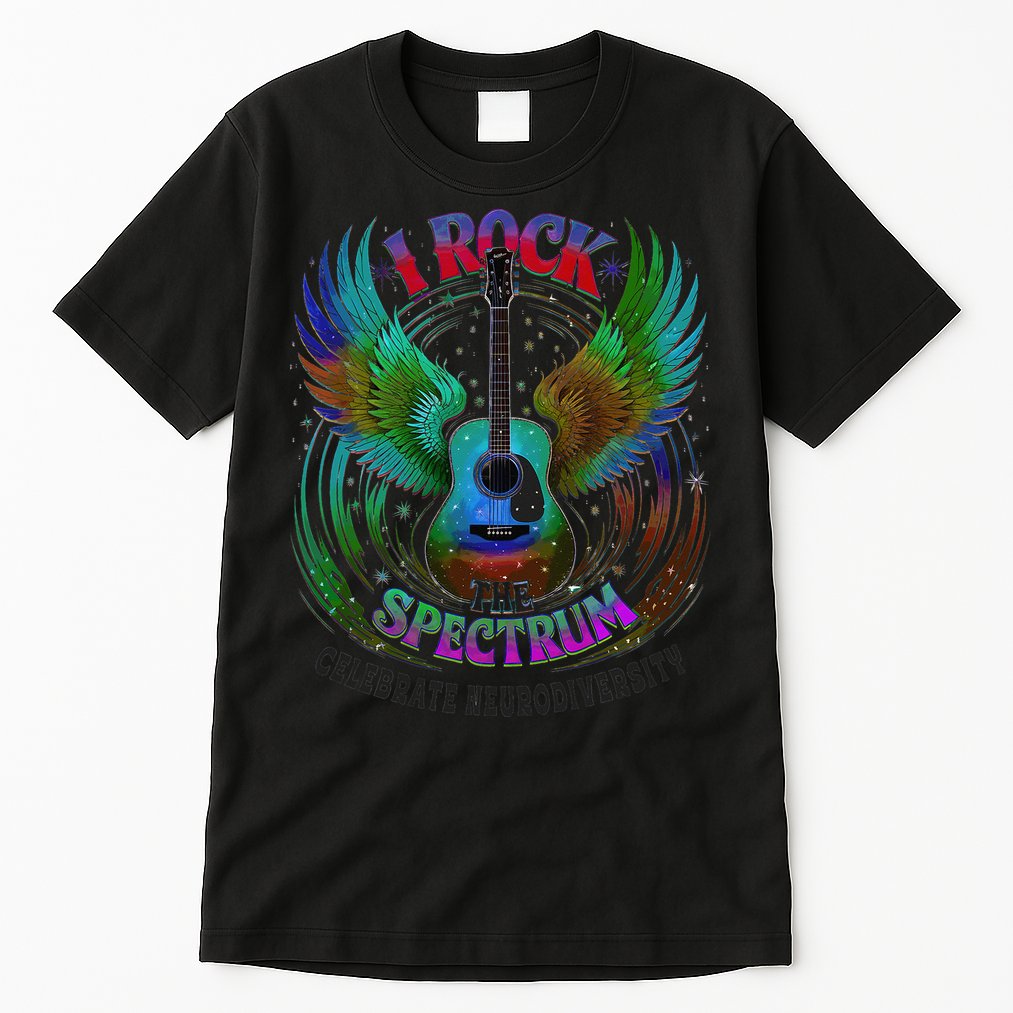 Spectrum Neurodiversity I ROCK THE SPECTRUM Autism Mom Tall T-Shirt