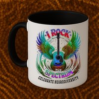 Spectrum Neurodiversity I ROCK THE SPECTRUM Autism Mom Mug