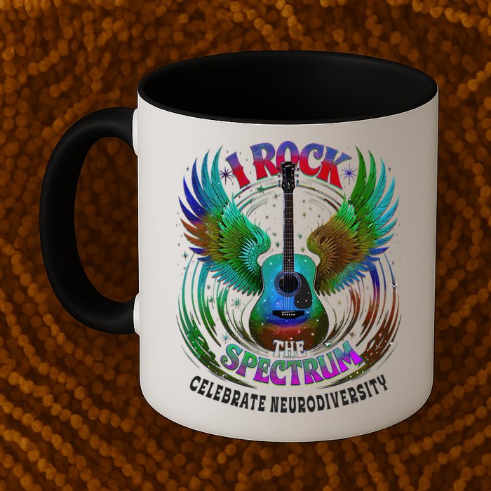Spectrum Neurodiversity I ROCK THE SPECTRUM Autism Mom Mug