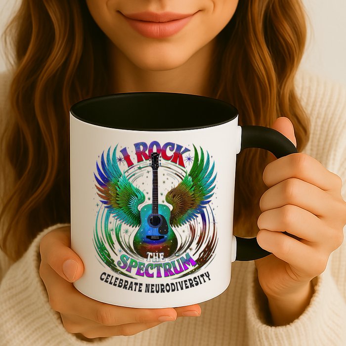 Spectrum Neurodiversity I ROCK THE SPECTRUM Autism Mom Mug