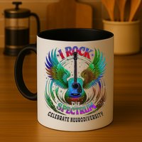 Spectrum Neurodiversity I ROCK THE SPECTRUM Autism Mom Mug
