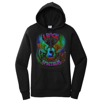 Spectrum Neurodiversity I ROCK THE SPECTRUM Autism Mom Women's Pullover Hoodie