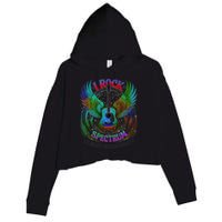 Spectrum Neurodiversity I ROCK THE SPECTRUM Autism Mom Crop Fleece Hoodie