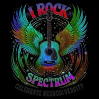 Spectrum Neurodiversity I ROCK THE SPECTRUM Autism Mom Youth Performance Sprint T-Shirt