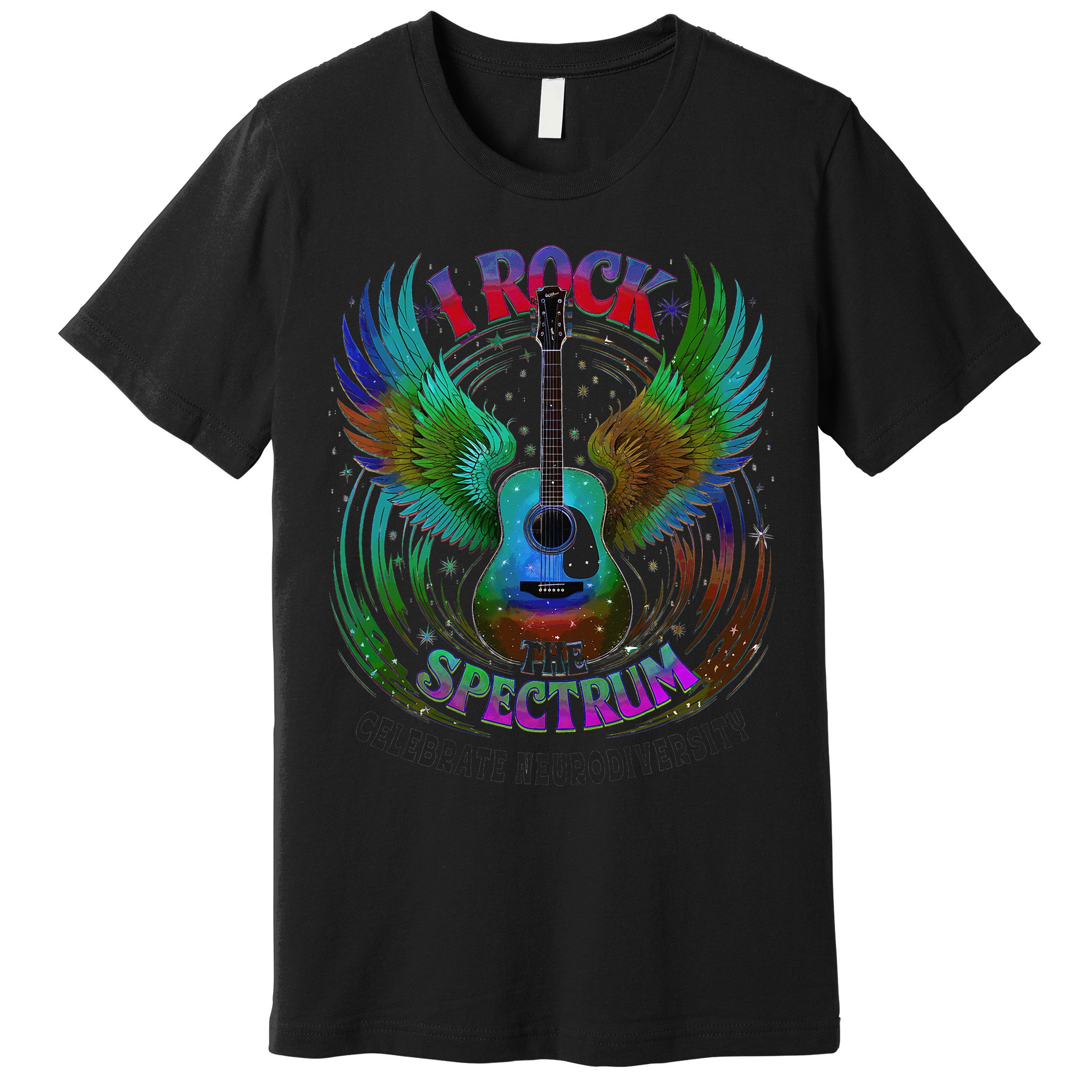 Spectrum Neurodiversity I ROCK THE SPECTRUM Autism Mom Premium T-Shirt