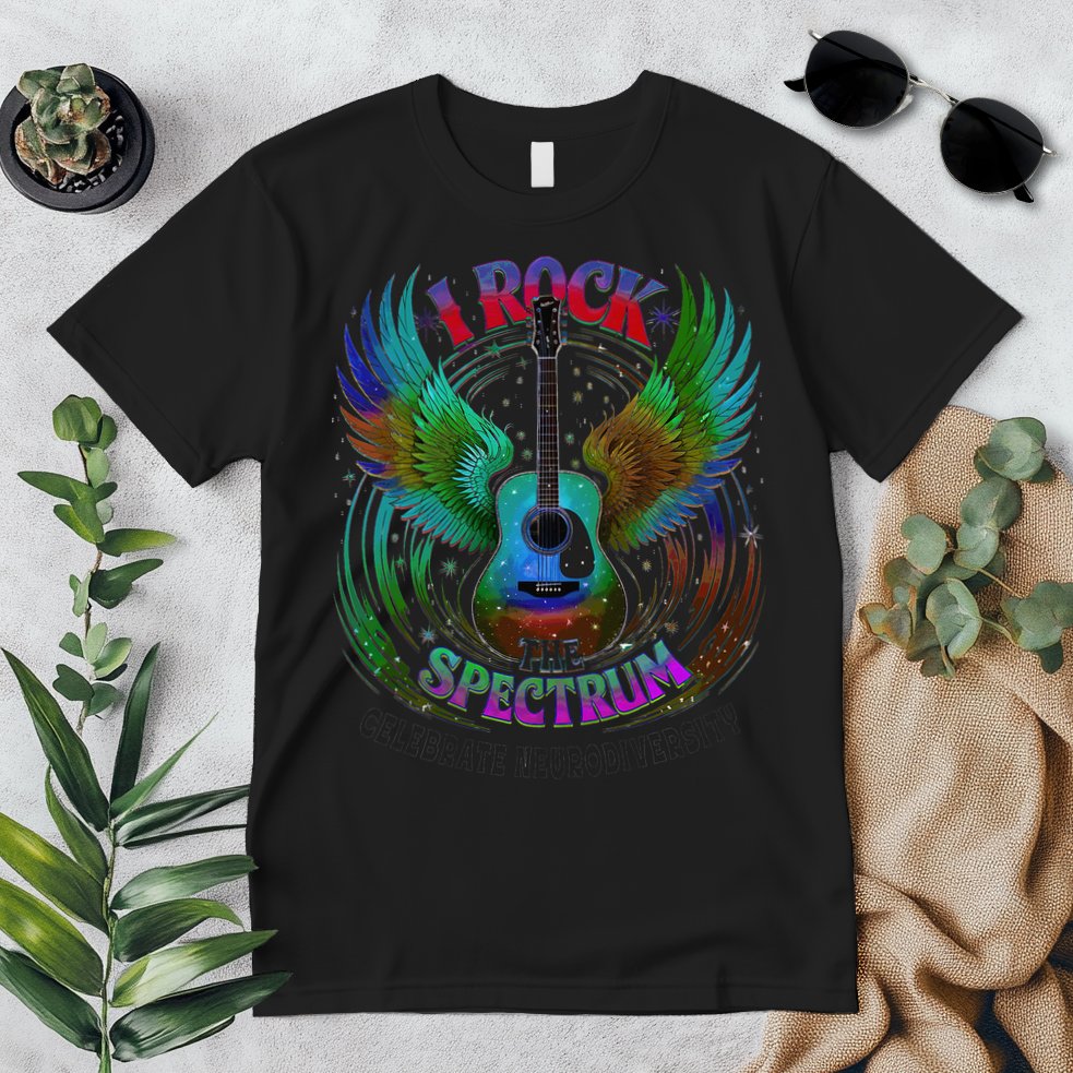 Spectrum Neurodiversity I ROCK THE SPECTRUM Autism Mom Premium T-Shirt