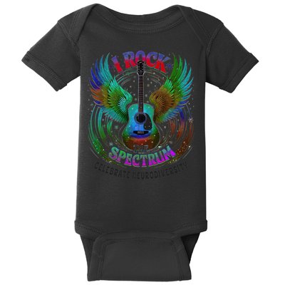 Spectrum Neurodiversity I ROCK THE SPECTRUM Autism Mom Baby Bodysuit