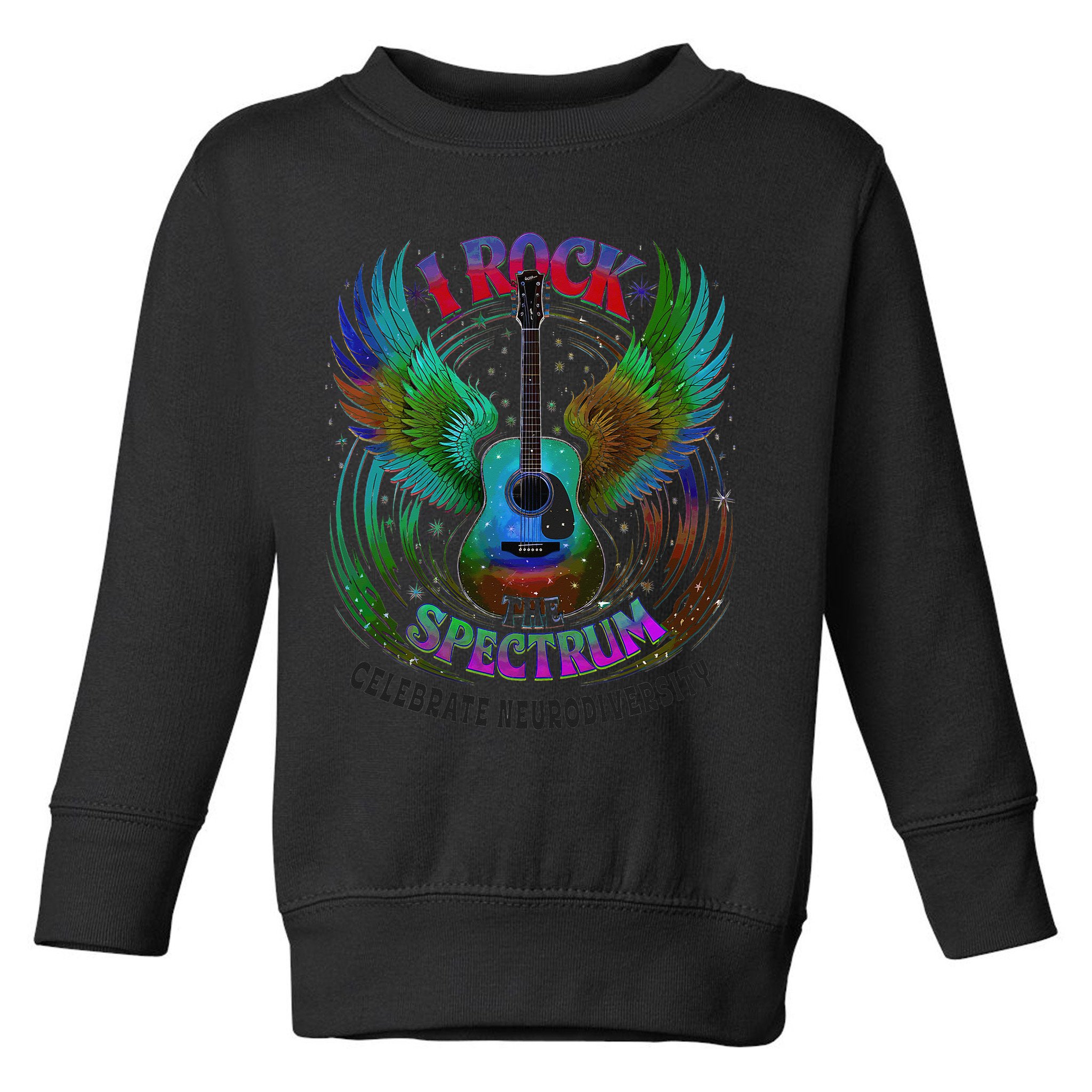 Spectrum Neurodiversity I ROCK THE SPECTRUM Autism Mom Toddler Sweatshirt