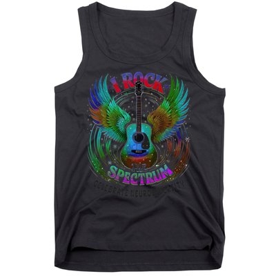 Spectrum Neurodiversity I ROCK THE SPECTRUM Autism Mom Tank Top