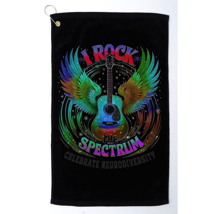 Spectrum Neurodiversity I ROCK THE SPECTRUM Autism Mom Golf Towel