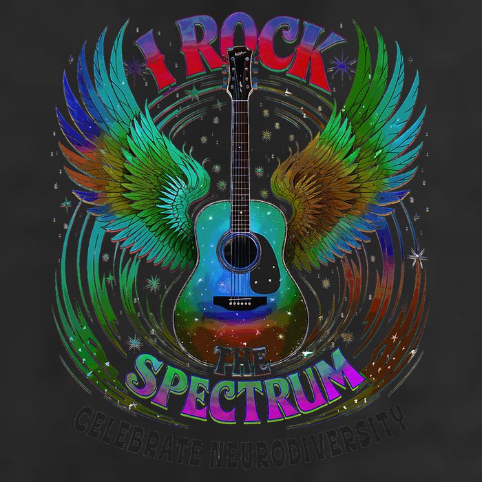 Spectrum Neurodiversity I ROCK THE SPECTRUM Autism Mom Golf Towel