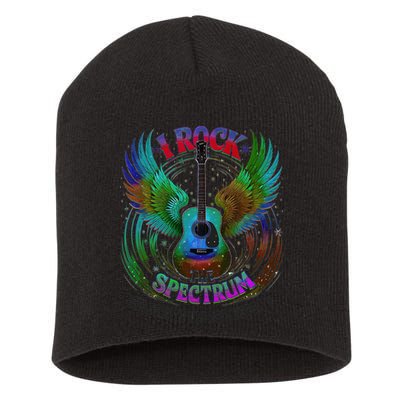 Spectrum Neurodiversity I ROCK THE SPECTRUM Autism Mom Short Acrylic Beanie