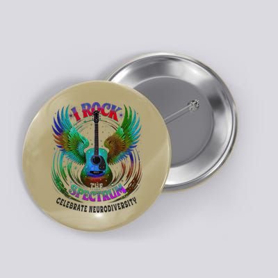 Spectrum Neurodiversity I ROCK THE SPECTRUM Autism Mom Button