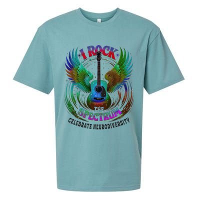 Spectrum Neurodiversity I ROCK THE SPECTRUM Autism Mom Sueded Cloud Jersey T-Shirt