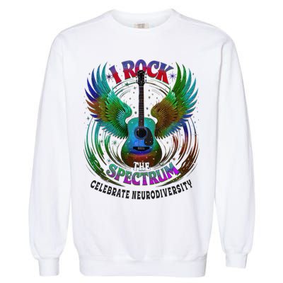 Spectrum Neurodiversity I ROCK THE SPECTRUM Autism Mom Garment-Dyed Sweatshirt