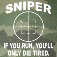 Sniper If You Run You'll Only Die Tired Legacy Tie Dye Trucker Hat