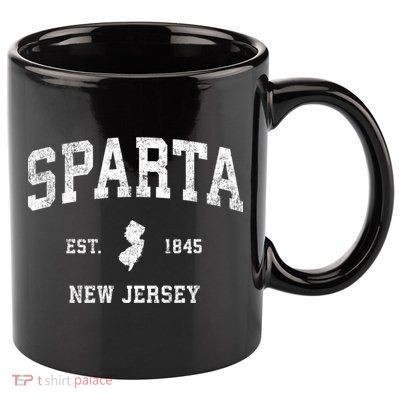 Sparta New Jersey Nj Vintage Established Athletic Sports Design 11oz C Handle Ceramic Mug