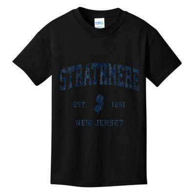 Strathmere New Jersey Nj Vintage Athletic Sports Kids T-Shirt