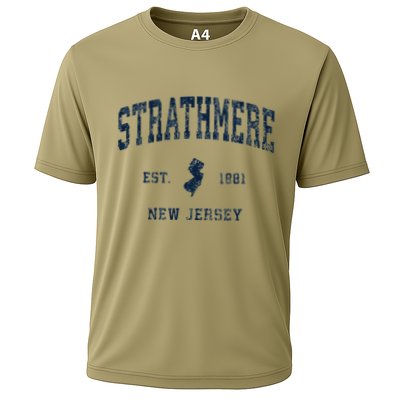 Strathmere New Jersey Nj Vintage Athletic Sports Performance Shirt
