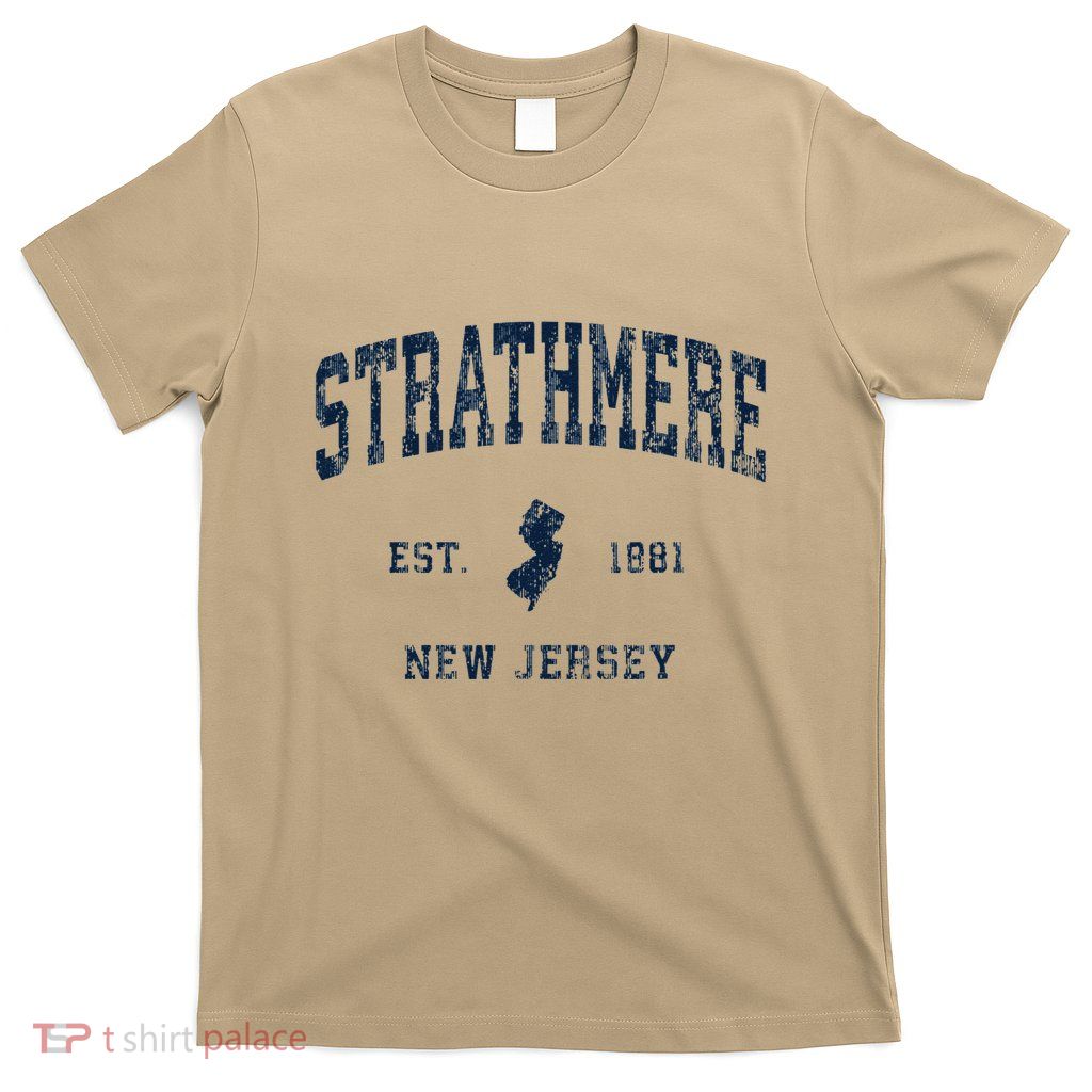 Strathmere New Jersey Nj Vintage Athletic Sports T-Shirt