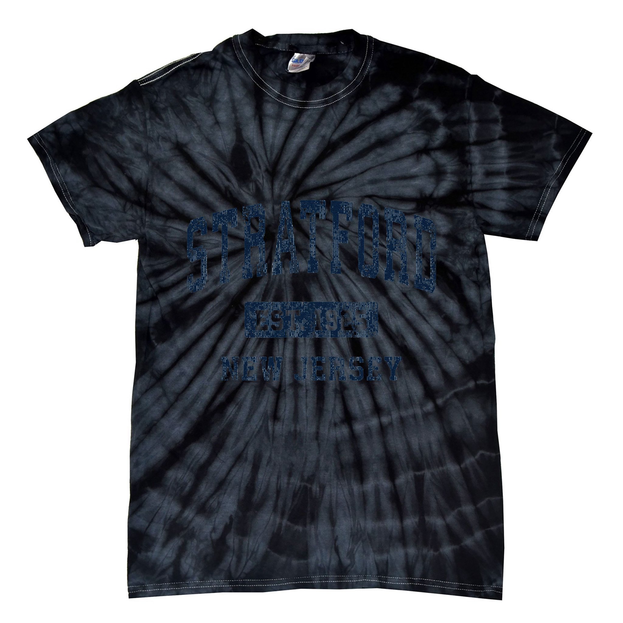Stratford New Jersey Nj Vintage Athletic Sports Tie-Dye T-Shirt